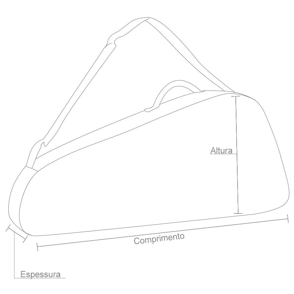 Medidas da Raqueteira: Comprimento, Altura e Espessura