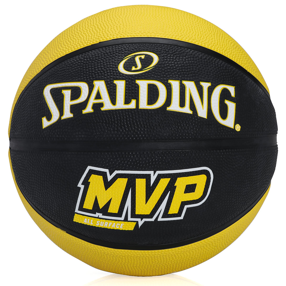 Bola de Basquete Spalding MVP Tam 7 Amarela e Preta - ProSpin