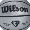 Bola de Basquete Wilson NBA Platinum Edition #7 - Prata+Preto