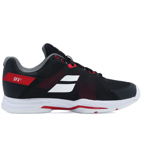 T nis Babolat SFX3 Preto e Vermelho ProSpin .br