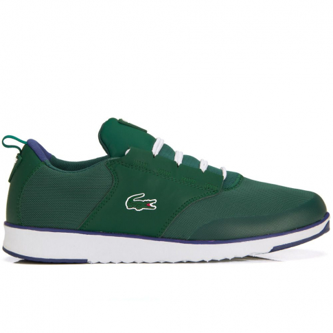 tenis lacoste branco e verde