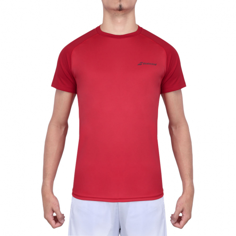 Camiseta Babolat Play Crew Neck Tee Vermelha ProSpin .br