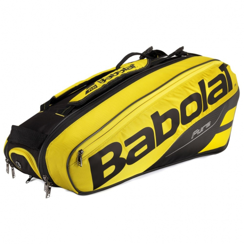 Raqueteira Babolat Pure Aero X6 Preta e Amarela ProSpin .br