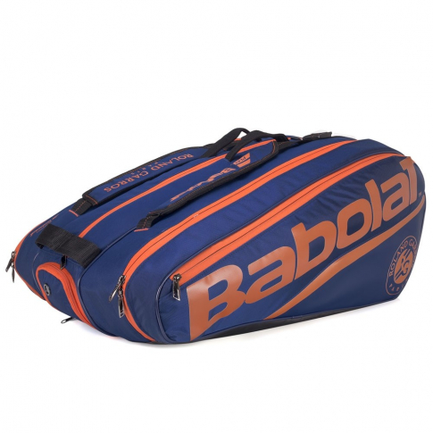 Raqueteira Babolat Xpand Roland Garros X12 Marinho e Laranja