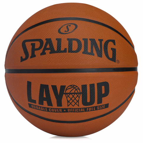 Bola de Basquete Spalding Lay-up Tamanho 7 - Laranja e Preto