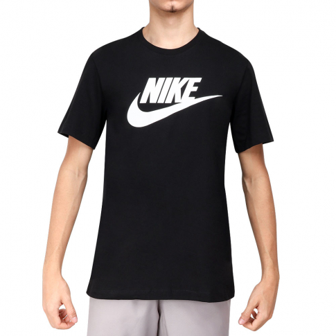 Camiseta Nike Sportswear Tee Icon Futura Preta e Branca 