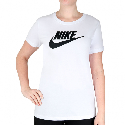 Camiseta Nike Sportswear Essential Branca e Preta 