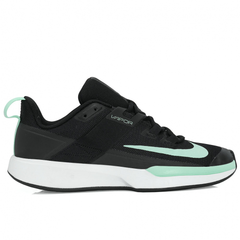 Tênis Nike Court Vapor Lite HC Preto Branco e Verde 