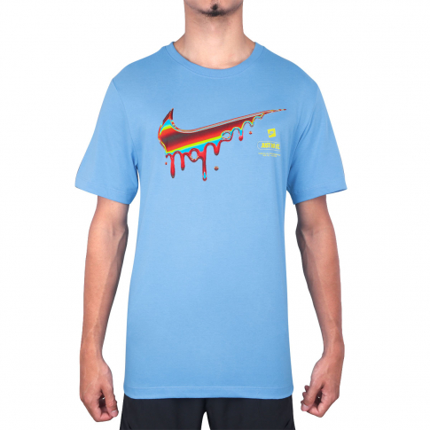 Camiseta Nike NSW TEE Heat Azul 