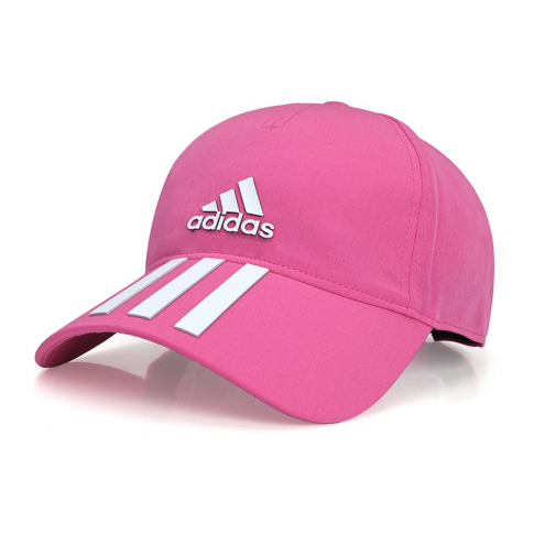 pila Trascendencia marca Boné Adidas Aeroready 3S Baseball Rosa e Branco