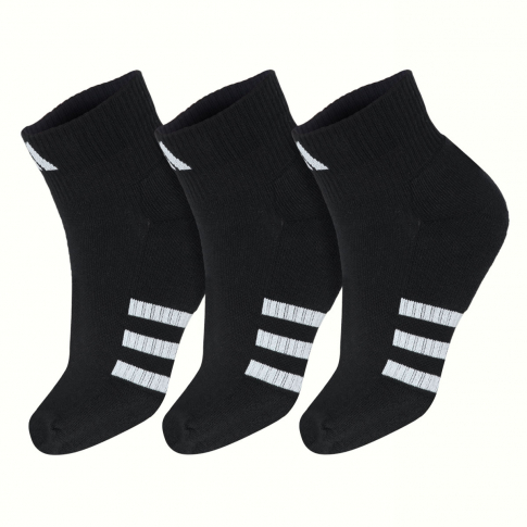 Meia Adidas Performance 35 ao 37 Pack com 3 Pares Preta ProSpin .br