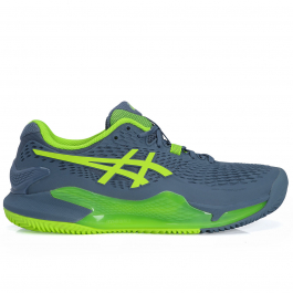 Asics azul hot sale e verde