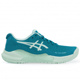 h,hh。 Tênis Asics Gel Challenger 14 HC - Quadra Rápida - Azul e Verde
