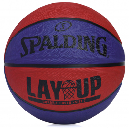 Bola de Basquete Spalding Lay Up Tam 7 Amarelo e Azul 