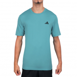 Camiseta Adidas Treino Base Essentials Azul e Preta 