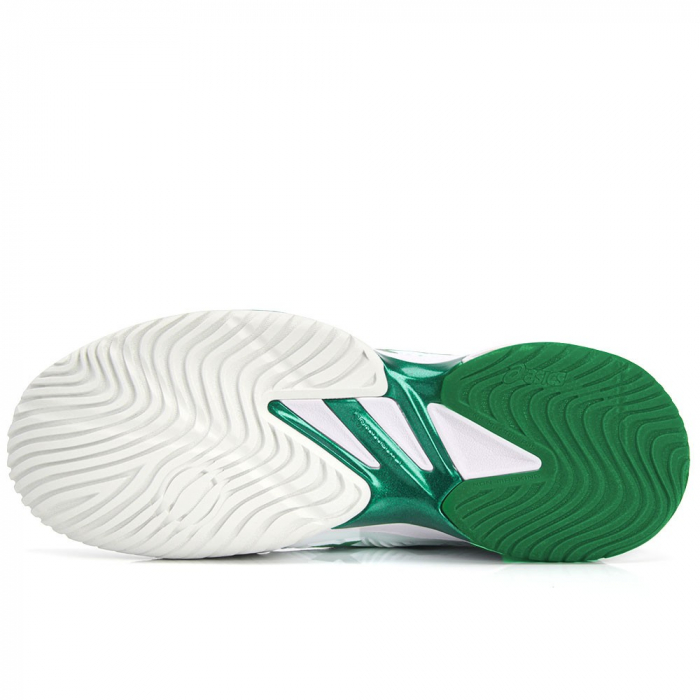 Tênis Asics Court FF Novak Branco e Verde - ProSpin.com.br