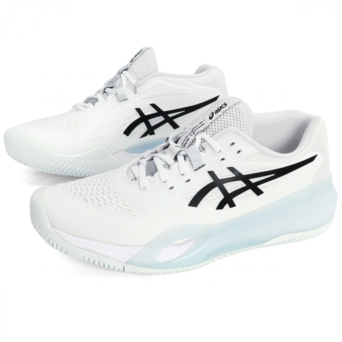 しろ Tênis Asics Gel Resolution X - Clay - Saibro - Branco - Pró Spin