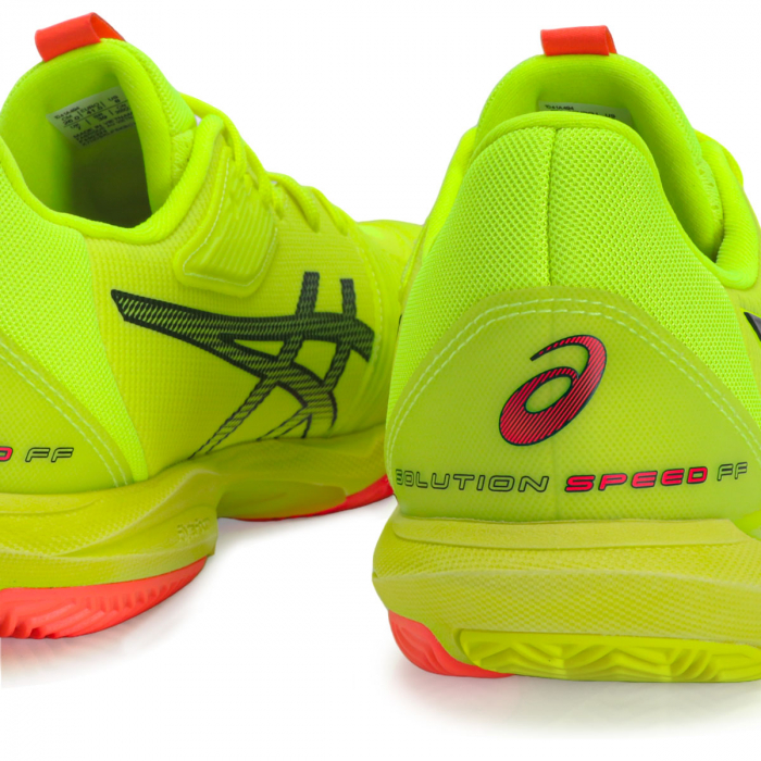 Tênis Asics Solution Speed FF 3 Clay Limão e Coral - Pró Spin