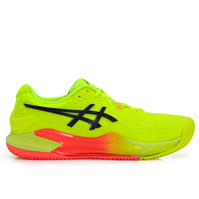 ピッピchr PSA9 Tênis Asics Gel Resolution 9 Paris - Clay - Saibro - Limão e Coral