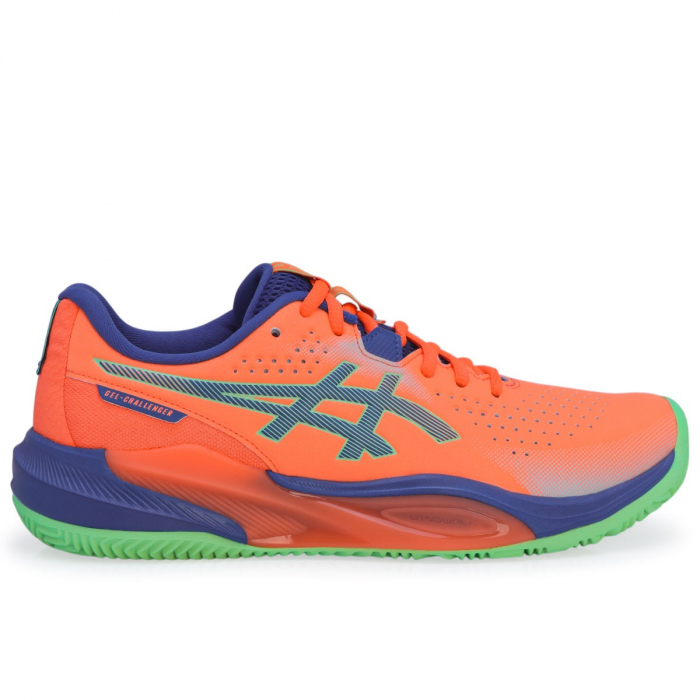 mdg！ Tênis Asics Gel Challenger 15 Padel Laranja e Azul - ProSpin.com.br