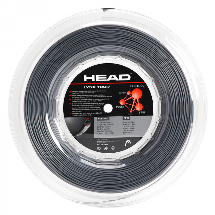 Corda Head Lynx Tour 16 1.30mm Cinza - Rolo com 200 metros