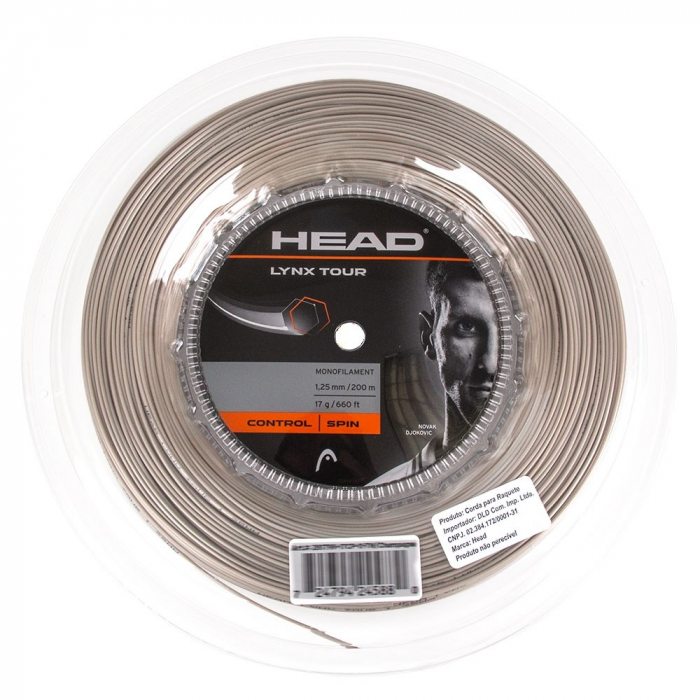 Corda Head Lynx Tour 17L 1.25mm Champanhe - Rolo com 200 metros