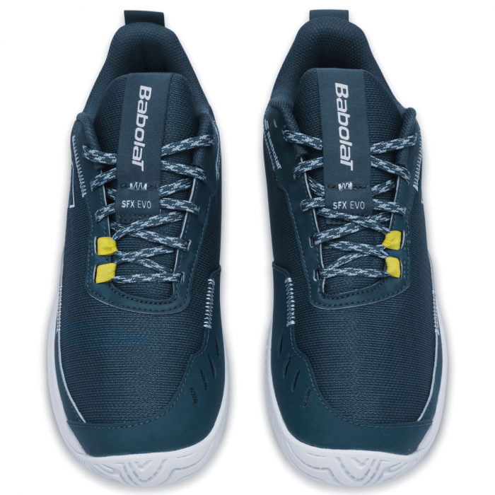 新品　Babolat テニスシューズSFX EVO 27.5 Tênis Babolat SFX Evo - All Court - Azul e Branco - ProSpin