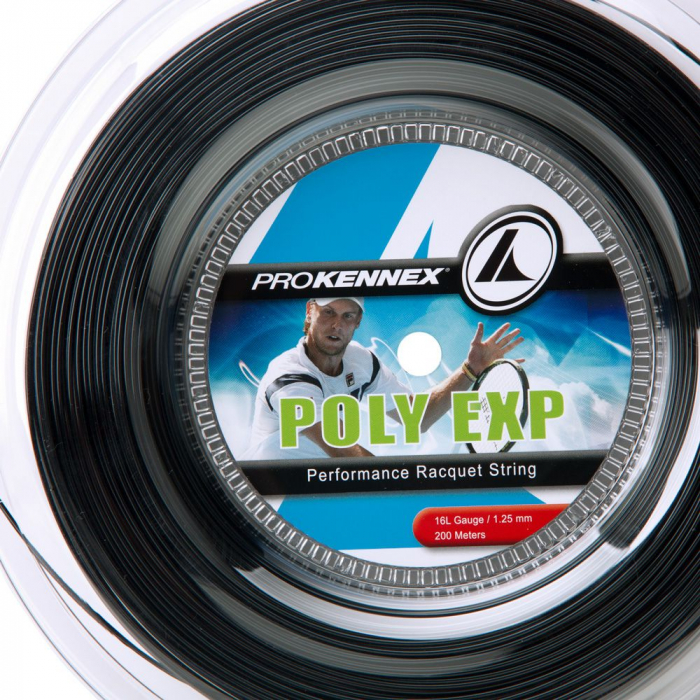 Corda Prokennex Poly Exp 16L 1.25mm Preta Rolo com 200 metros