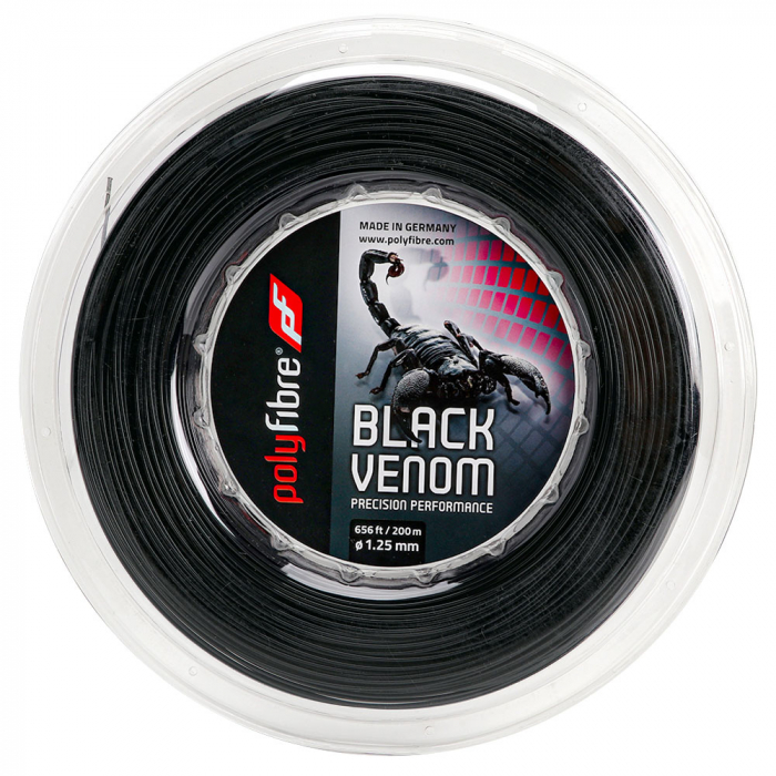 FEATHERWEIGHT CHAMPION CORDELL 黒 Corda Polyfibre Black Venom 17L 1.25mm Vermelha - Rolo com 200