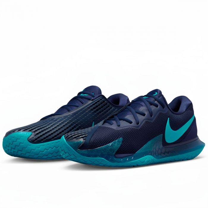 Tênis Nike Zoom Vapor Cage 4 Rafa - Quadra Rápida - Marinho e Azul