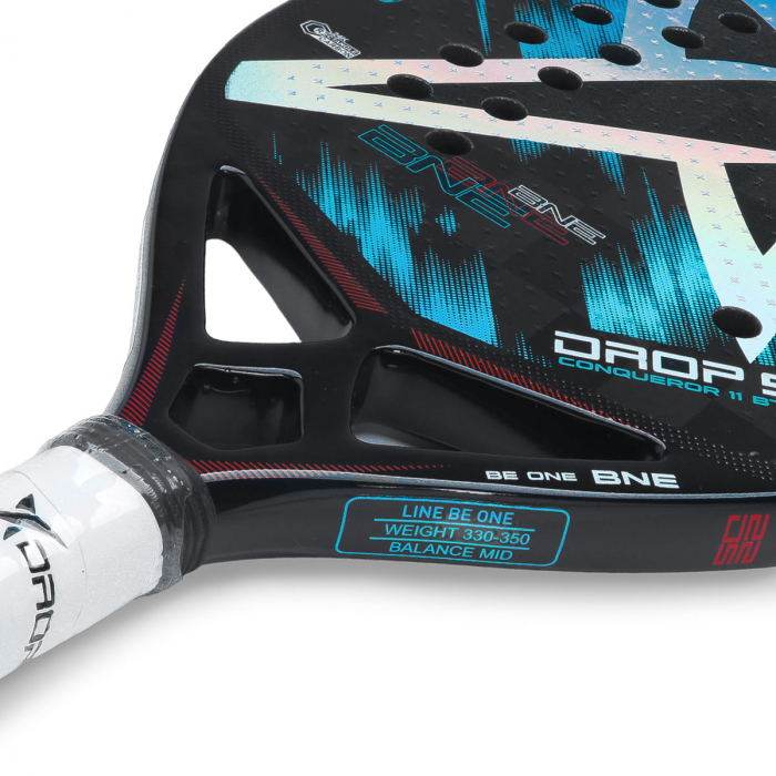 Raquete de Beach Tennis Drop Shot Conqueror 11.0 - Pró Spin