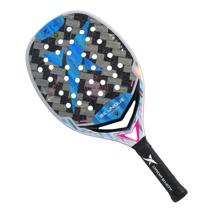 Drop Shot Bronco Beach Tennis Schläger – Für Fortgeschrittene & Profis, Ovales Design