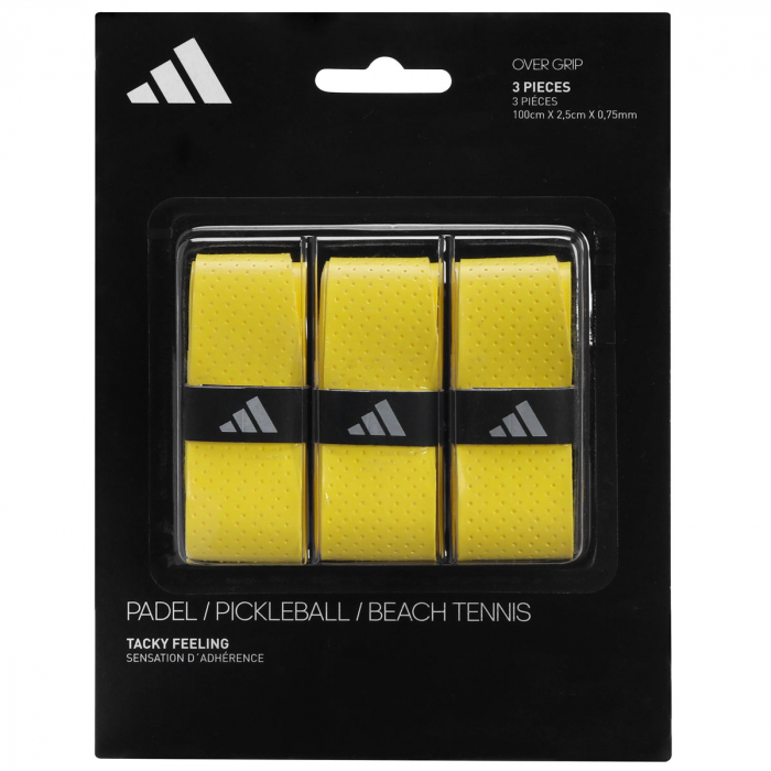 Overgrip Adidas Padel e Beach Tennis X3 Amarelo