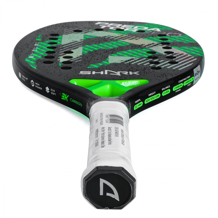 Raquete de Beach Tennis Shark Predator Pro 22mm - Pró Spin