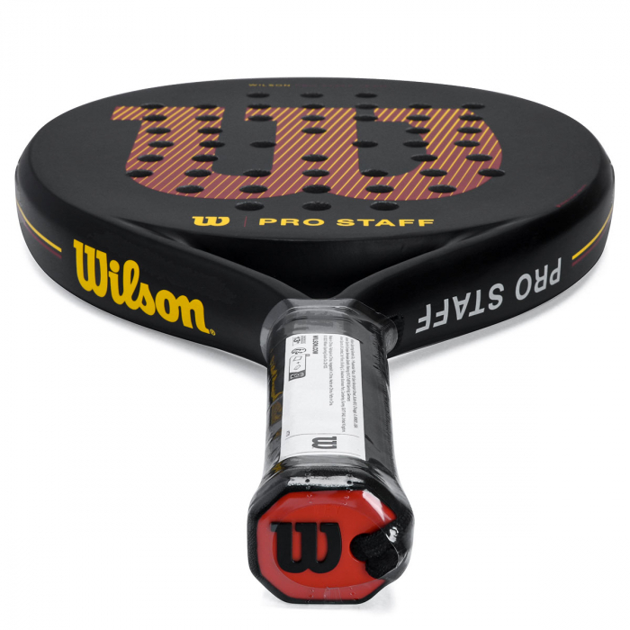 Raquete de Padel Wilson Pro Staff V2 Team Preta e Vermelha