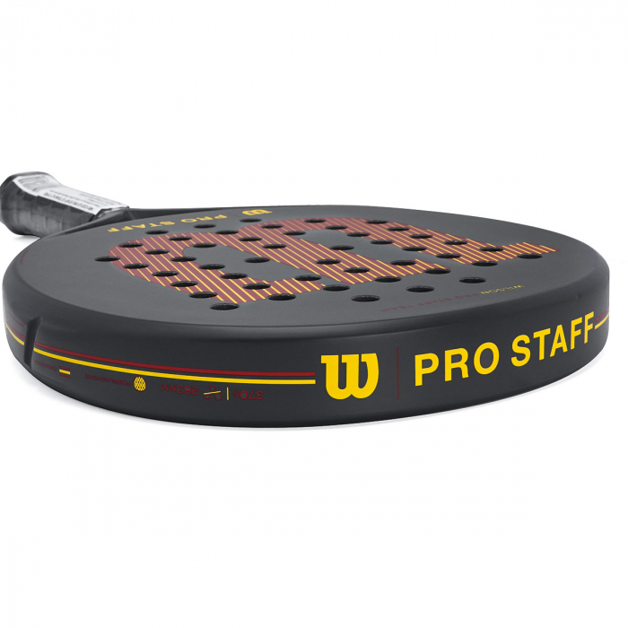 Raquete de Padel Wilson Pro Staff V2 Team Cinza e Vermelha