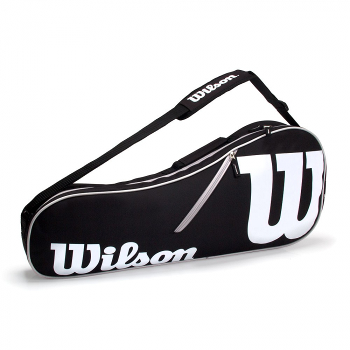Raqueteira Wilson ESP Advantage II X3 Preta e Branca