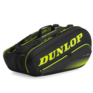 Raqueteira Dunlop SX Performance Thermo X8 Preta e Amarela