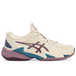 Tênis Asics Court FF 3 - All Court - Bege Claro e Roxo