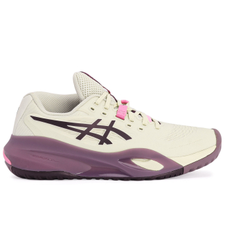 Tênis Asics Gel Resolution X - All Court Bege Claro e Roxo