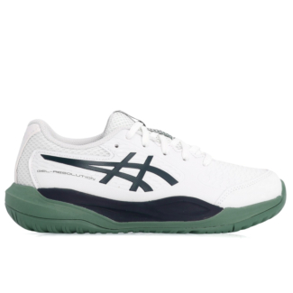 Tênis Asics Gel Resolution X GS Junior Branco e Marinho