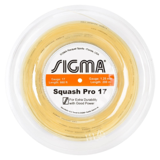 Corda Sigma Squash Pro 17L 1.25mm Natural - Rolo com 200 metros
