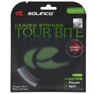 Corda Solinco Tour Bite Diamond Rough 16 1.30mm Prata - Set Individual