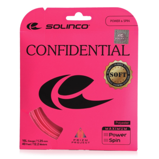Corda Solinco Confidential Soft 16L 1.25mm Pink – Set Individual
