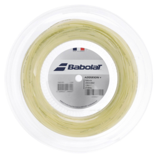 Corda Babolat Addixion + 17 1.25mm Natural - Rolo com 200 Metros