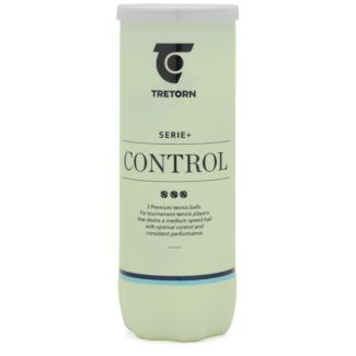 Bola de Tênis Tretorn Serie+ Control - Tubo com 03 Unidades