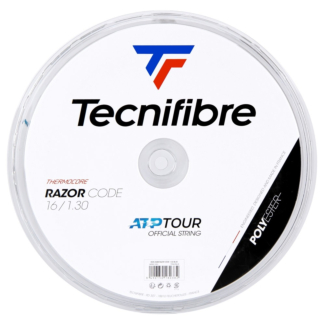 Corda Tecnifibre Razor Code 16 1.30mm Azul Rolo com 200 Metros