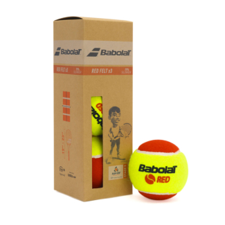 Bola De Tênis Babolat Red Felt Stage 3 - Pack Com 03 Bolas