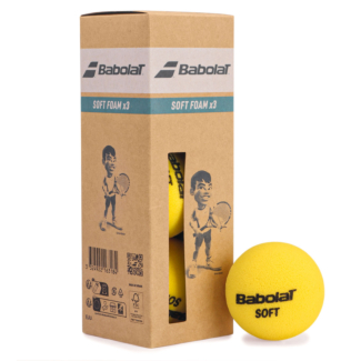 Bola de Tênis Babolat Infantil Soft Foam Iniciação - Pack com 03 Bolas