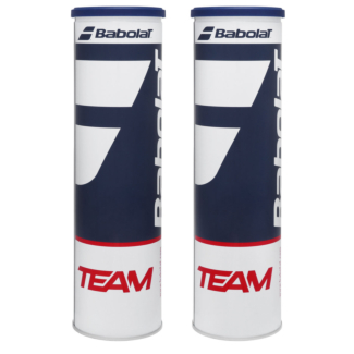 Bola de Tênis Babolat Team All Court Premium Tubo em Lata com 4 Bolas Pack com 02 Tubos